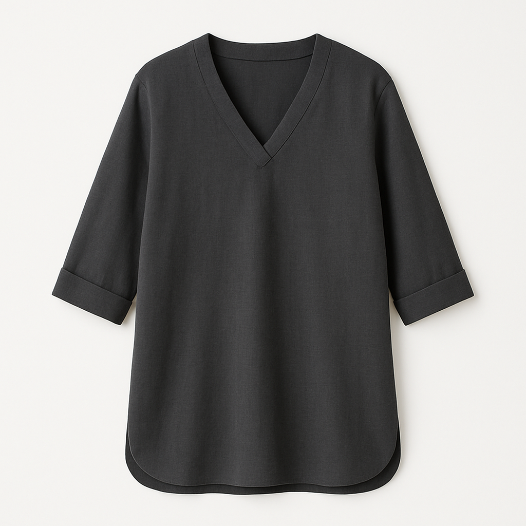 Charcoal Cotton Tunic - Kievylan Shirts