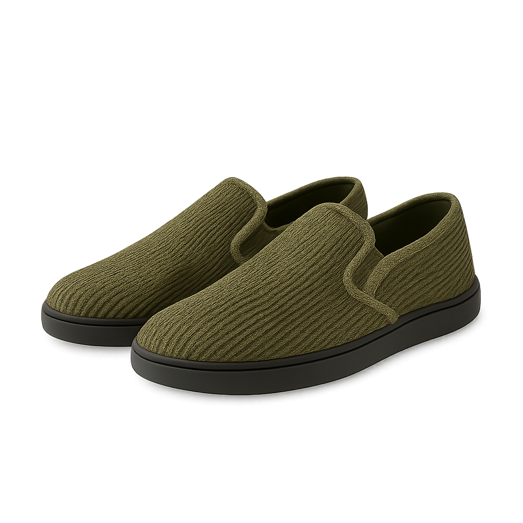 Corduroy Slip-Ons - Kievylan Shoes