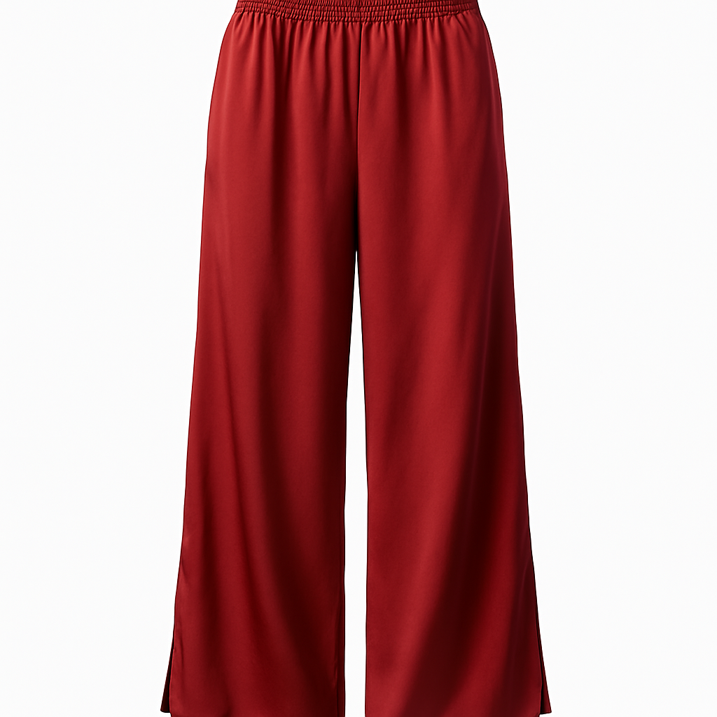 Crimson Silk Pants - Kievylan Pants