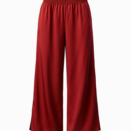 Crimson Silk Pants - Kievylan Pants
