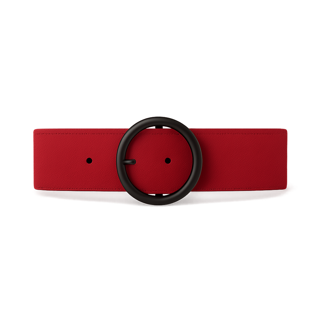 Crimson Suede Sash - Kievylan Belts